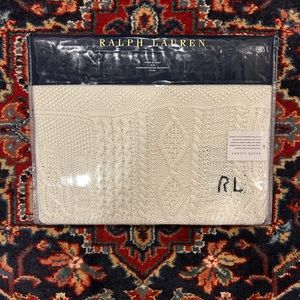 Ralph Lauren Home chic cream Bradbury throw blanket
